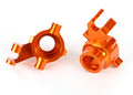 Traxxas 8937A — Traxxas 8937A Orange Aluminum Steering Blocks (L&R)