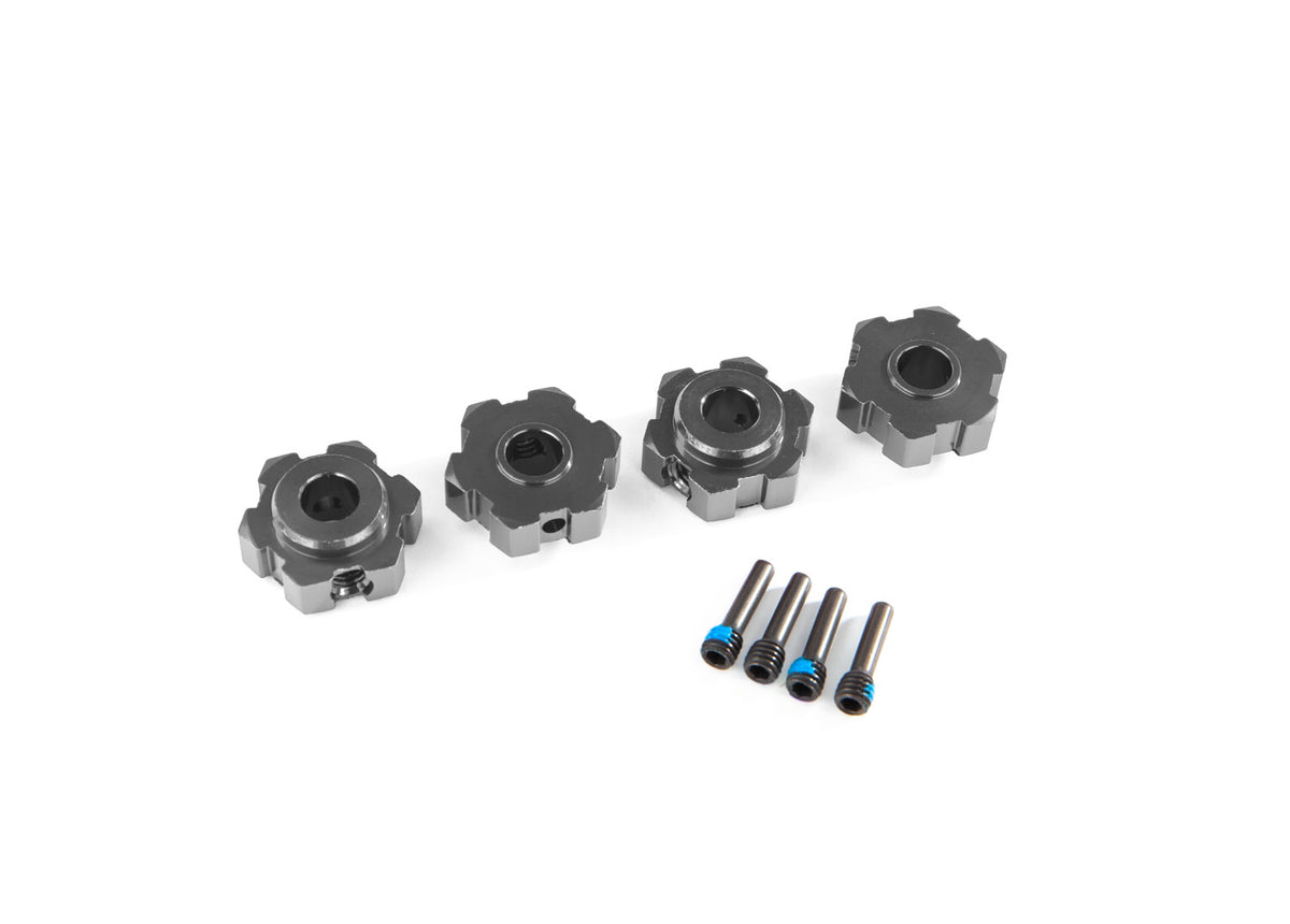 Traxxas 8956-GRAY — Traxxas 8956-GRAY 17 mm Gray Aluminum Hex Wheel Hubs (2)