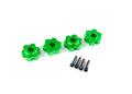 Traxxas 8956G — Traxxas 8956G 17 mm Green Aluminum Hex Wheel Hubs (2)