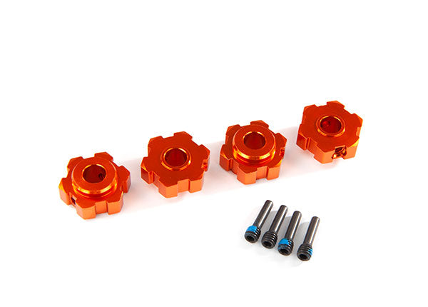 Traxxas 8956T — Traxxas 8956T 17 mm Orange Aluminum Hex Wheel Hubs (2)