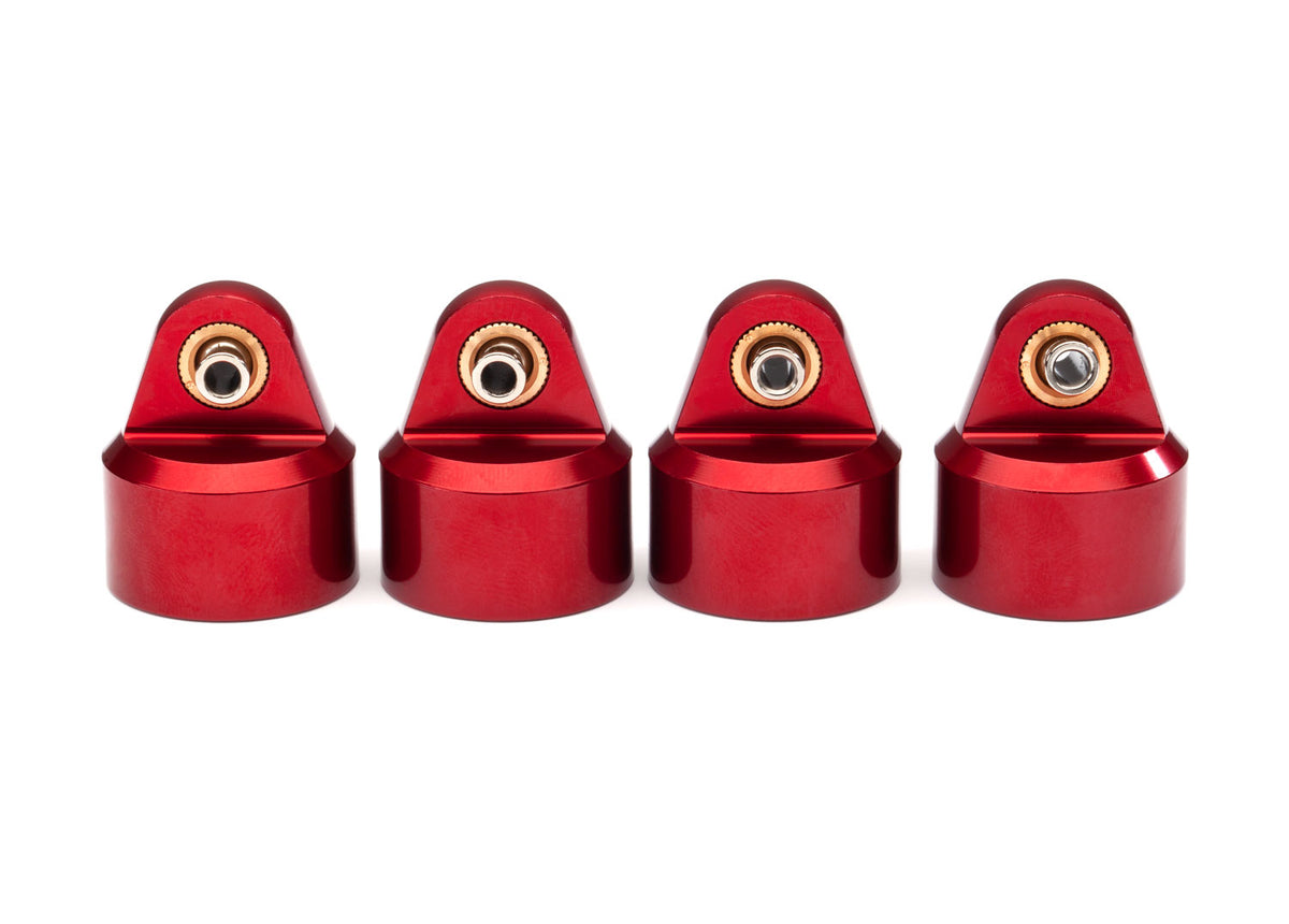 Traxxas 8964R — Traxxas 8964R Red Aluminum GT-Maxx Shock Caps (4)