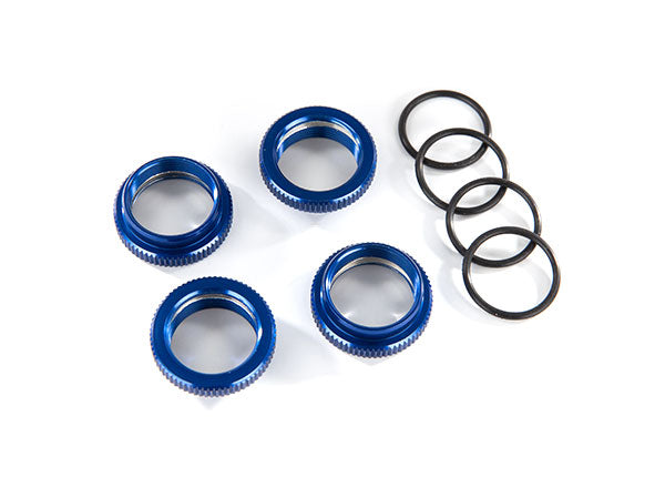 Traxxas 8968X — Traxxas 8968X Blue Aluminum GT-Maxx Spring Retainers (4)