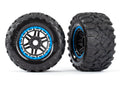 Traxxas 8972A — Traxxas 8972A Maxx 2.8" Black & Blue Wheels & Maxx MT Tires (2)