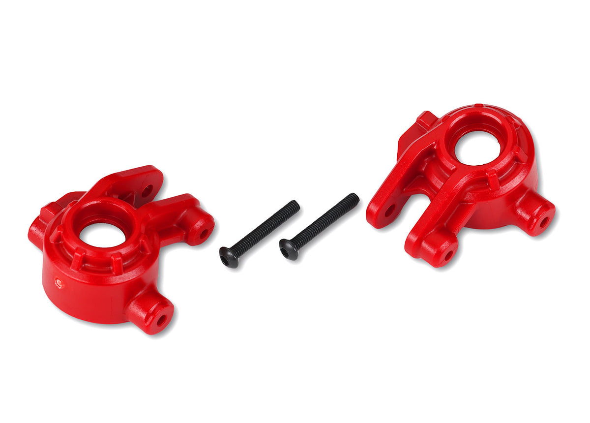 Traxxas 9037R — Traxxas 9037R Red Extreme Heavy-Duty Steering Blocks (2)