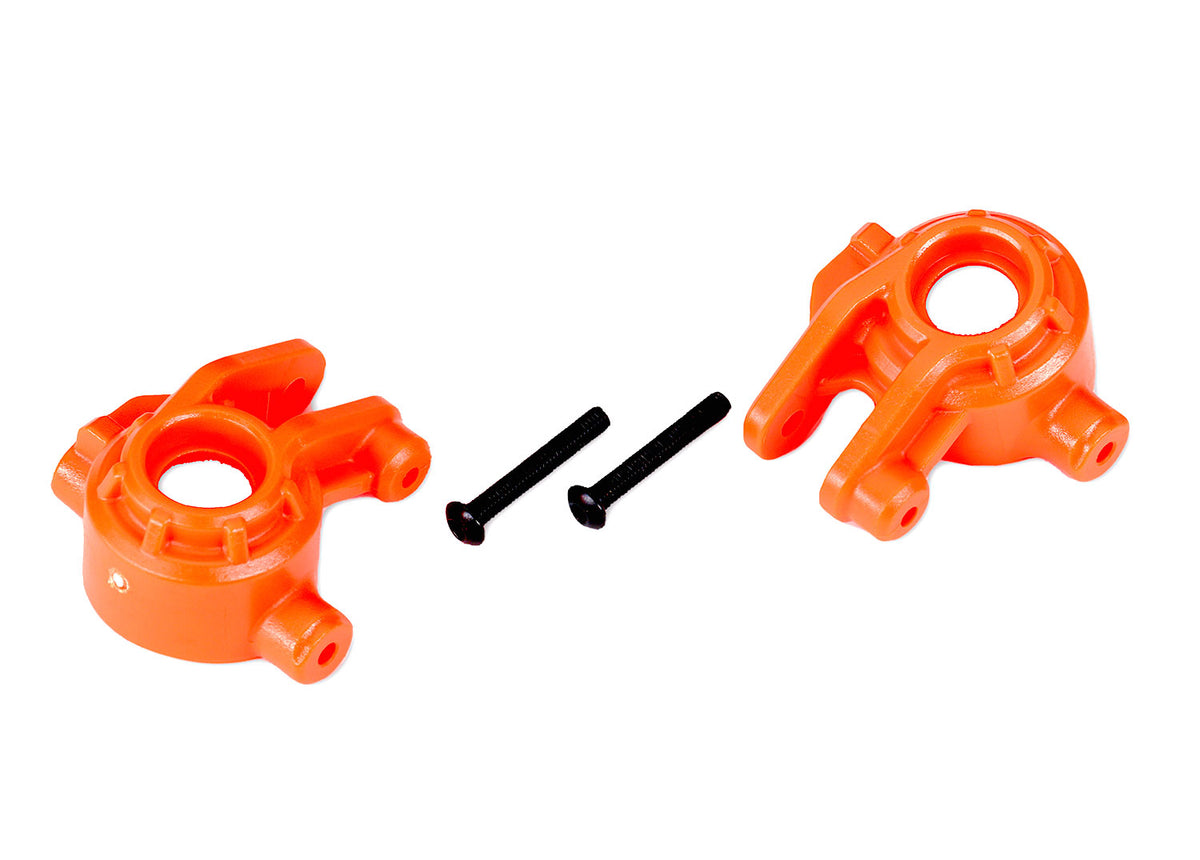 Traxxas 9037T — Traxxas 9037T Orange Extreme Heavy-Duty Steering Blocks (2)