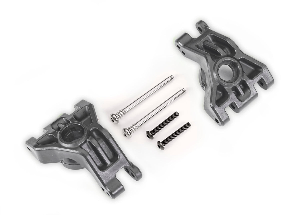 Traxxas 9050-GRAY — Traxxas 9050-GRAY Gray Extreme HD Stub Axle Carriers & Hardware (L&R)