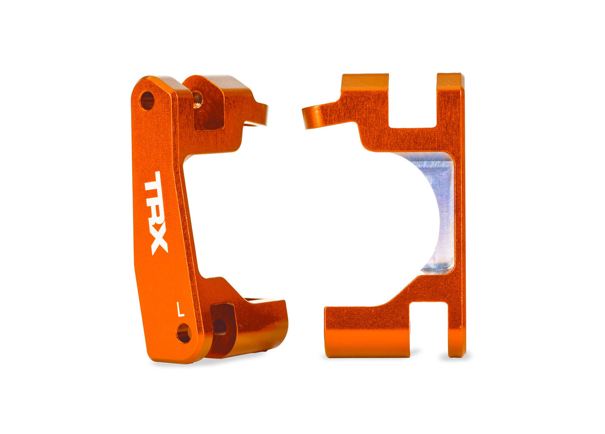 Traxxas 9063-ORNG — Traxxas 9063-ORNG Orange Aluminum Caster Blocks (L&R)