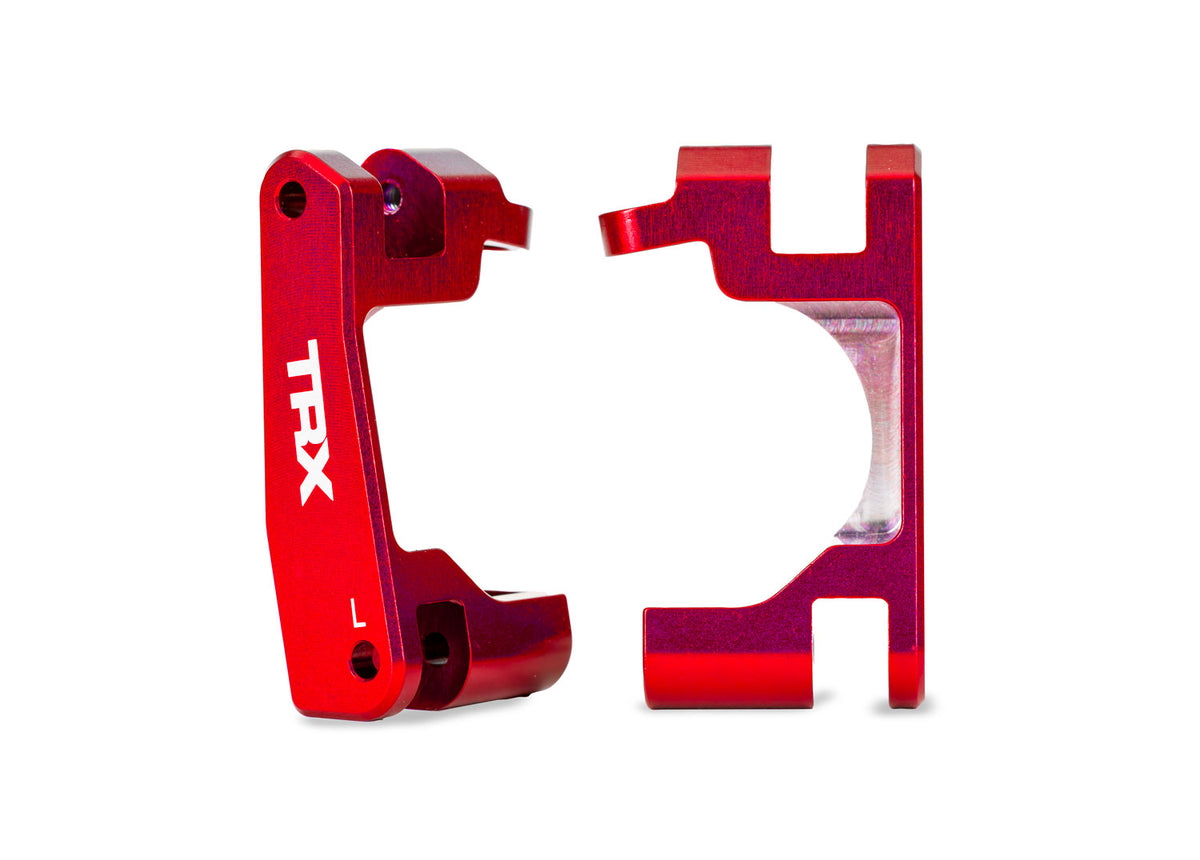 Traxxas 9063-RED — Traxxas 9063-RED Red Aluminum Caster Blocks (L&R)