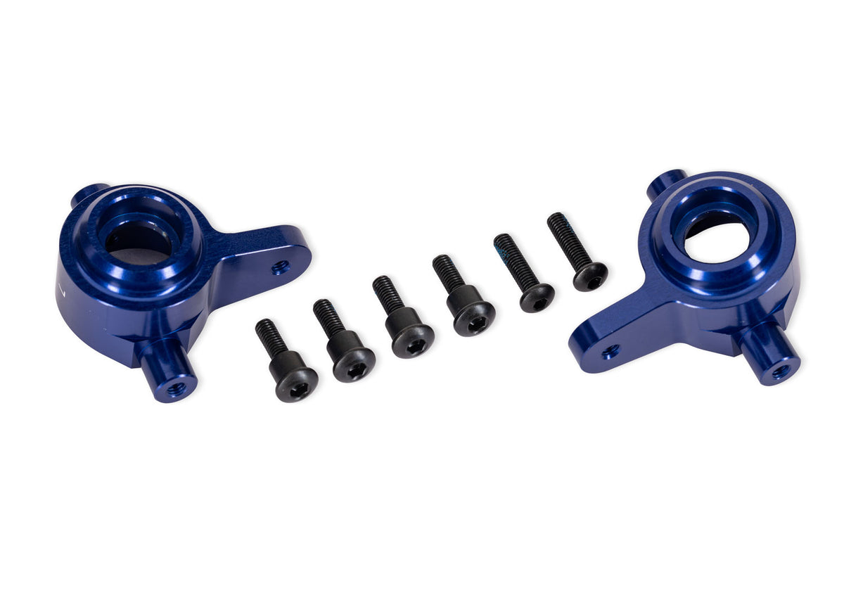 Traxxas 9064-BLUE — Traxxas 9064-BLUE Blue Aluminum Steering Blocks (L&R)