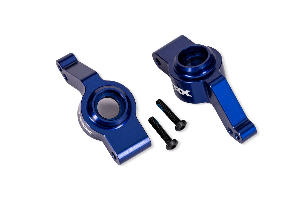 Traxxas 9065-BLUE — Traxxas 9065-BLUE Blue Aluminum Stub Axle Carriers (L&R)