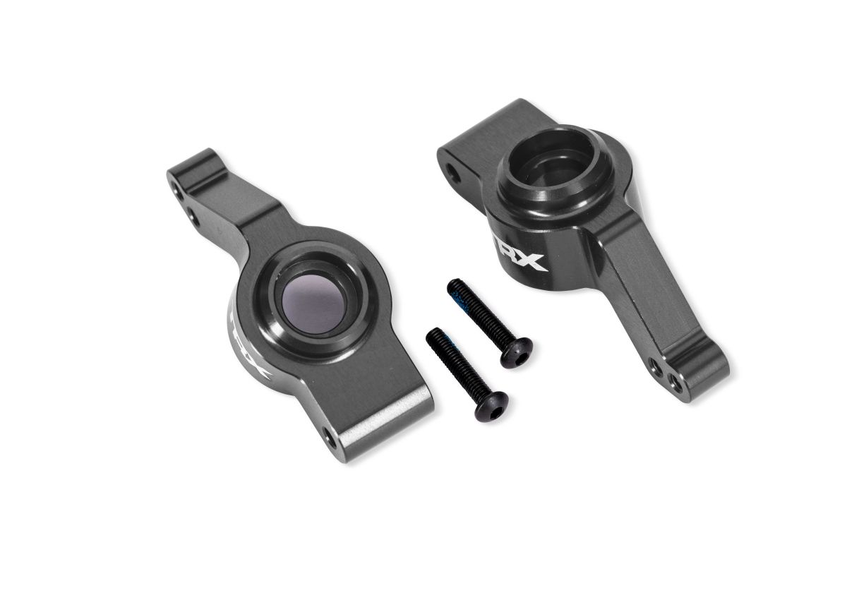 Traxxas 9065-GRAY Gray Aluminum Stub Axle Carriers (L&R)