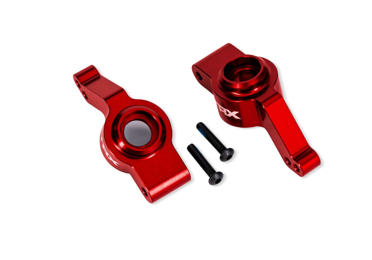 Traxxas 9065-RED Red Aluminum Stub Axle Carriers (L&R)