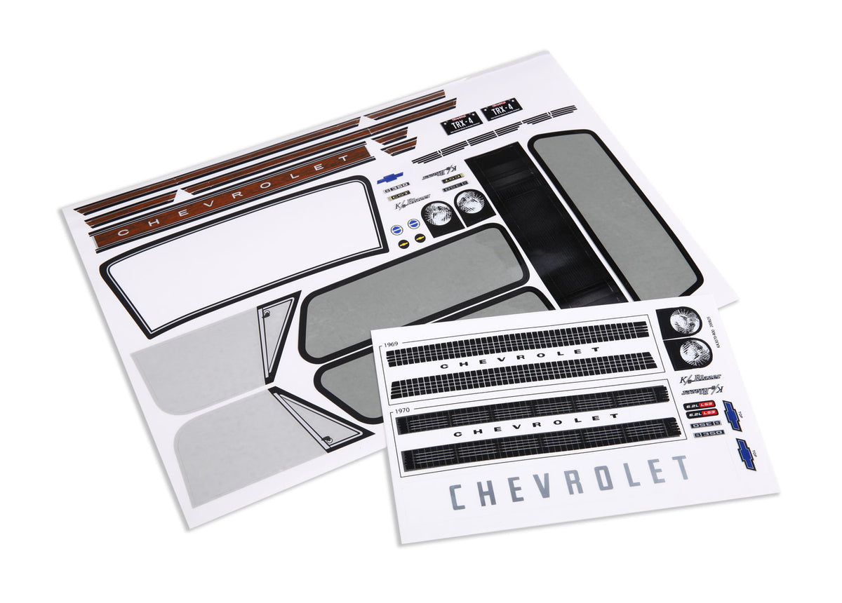 Traxxas 9113 — Traxxas 9113 TRX-4 Chevrolet Blazer Decal Sheets