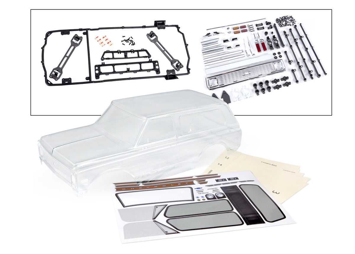 Traxxas 9130 — Traxxas 9130 TRX-4 1972 Chevrolet Blazer Clear Clipless Body