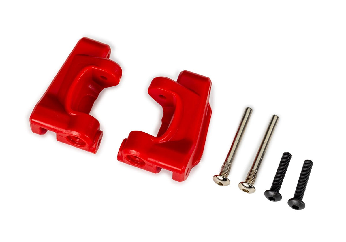 Traxxas 9136-RED — Traxxas 9136-RED Red Extreme Heavy-Duty Caster Blocks (L&R)