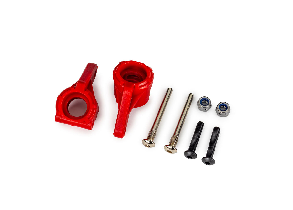 Traxxas 9137-RED — Traxxas 9137-RED Red Extreme Heavy-Duty Steering Blocks (L&R)