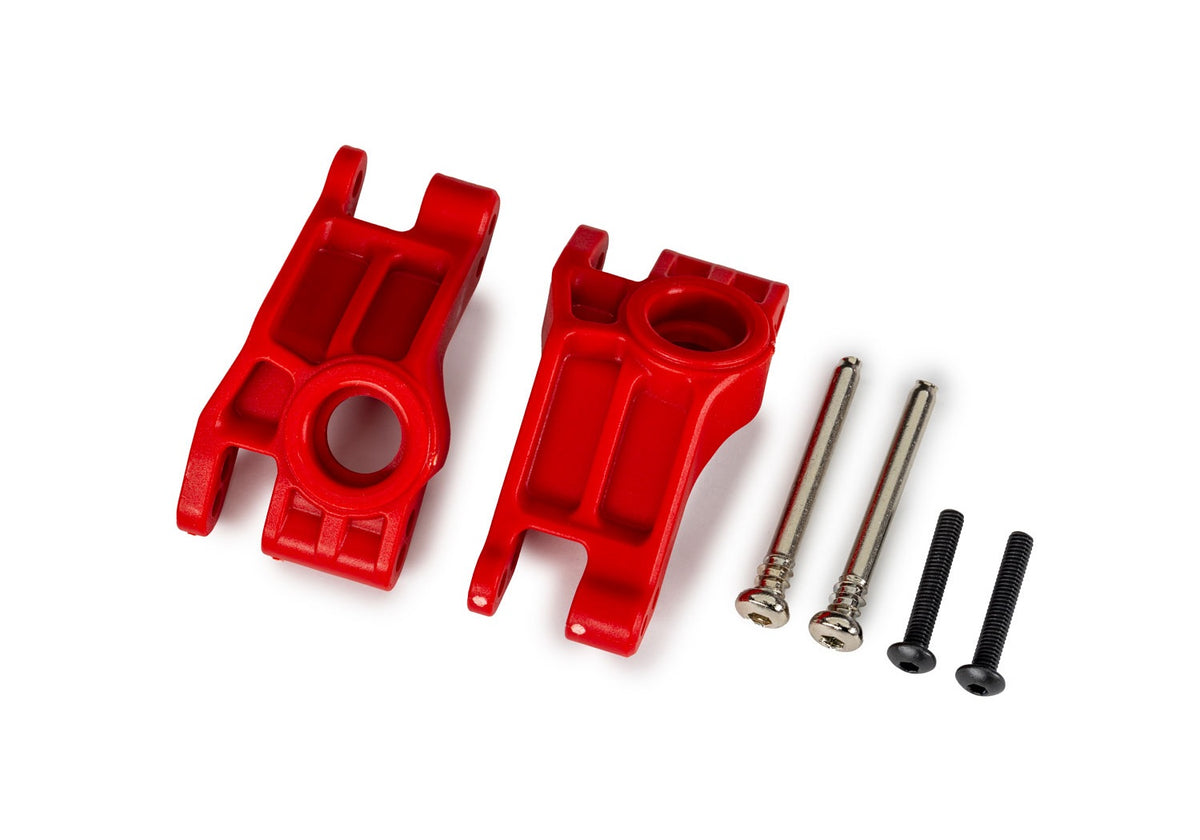 Traxxas 9150-RED — Traxxas 9150-RED Red Extreme Heavy-Duty Stub Axle Carriers (L&R)