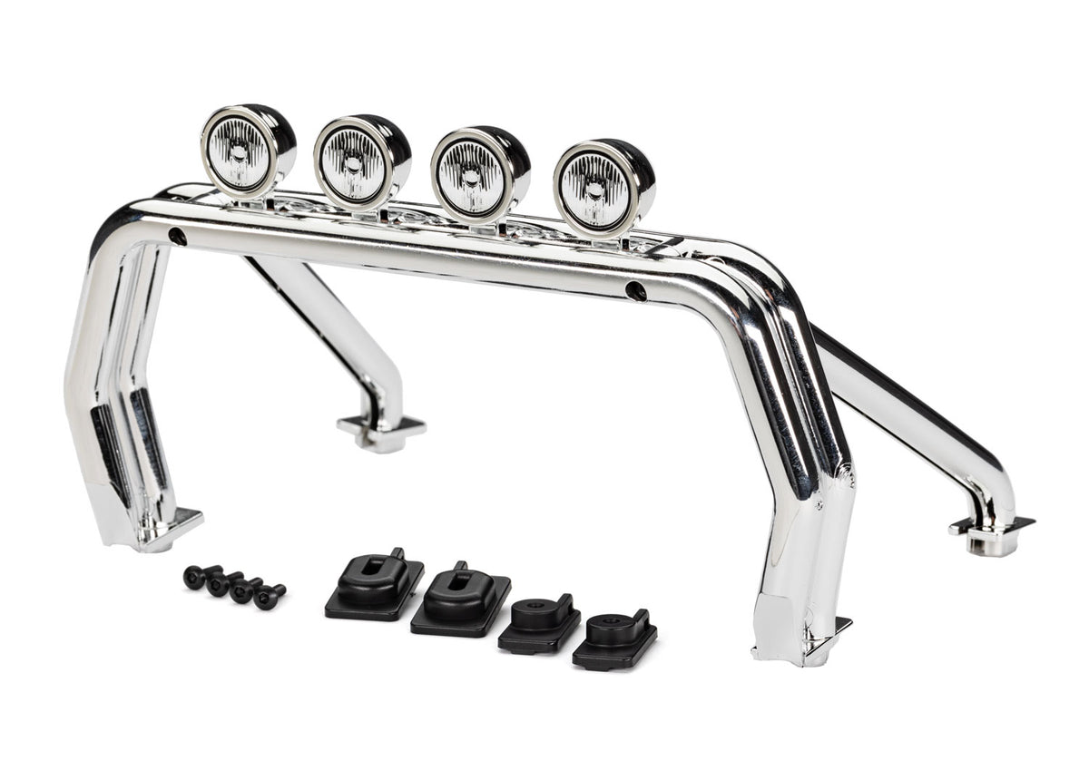Traxxas 9262 — Traxxas 9262 TRX-4 Chrome Roll Bar & Mounts
