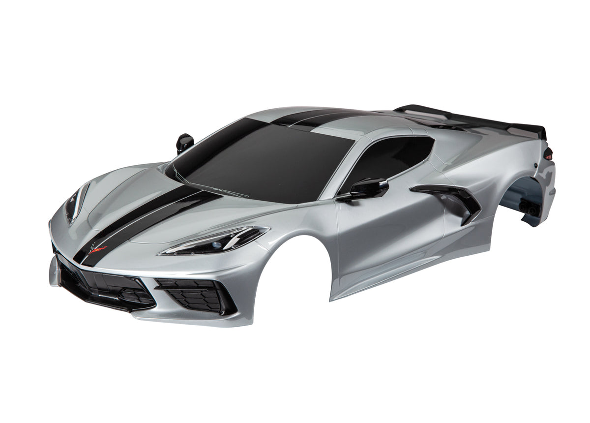 Traxxas 9311T — Traxxas 9311T 4-Tec 3.0 Chevrolet Corvette Stingray Silver Body Kit