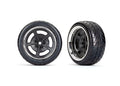 Traxxas 9373 — Traxxas 9373 2.1" Black & Chrome Rear Wheels & Response Tires (2)