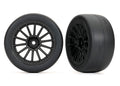 Traxxas 9374 — Traxxas 9374 2.0" Black Front Wheels & Response Tires (2)
