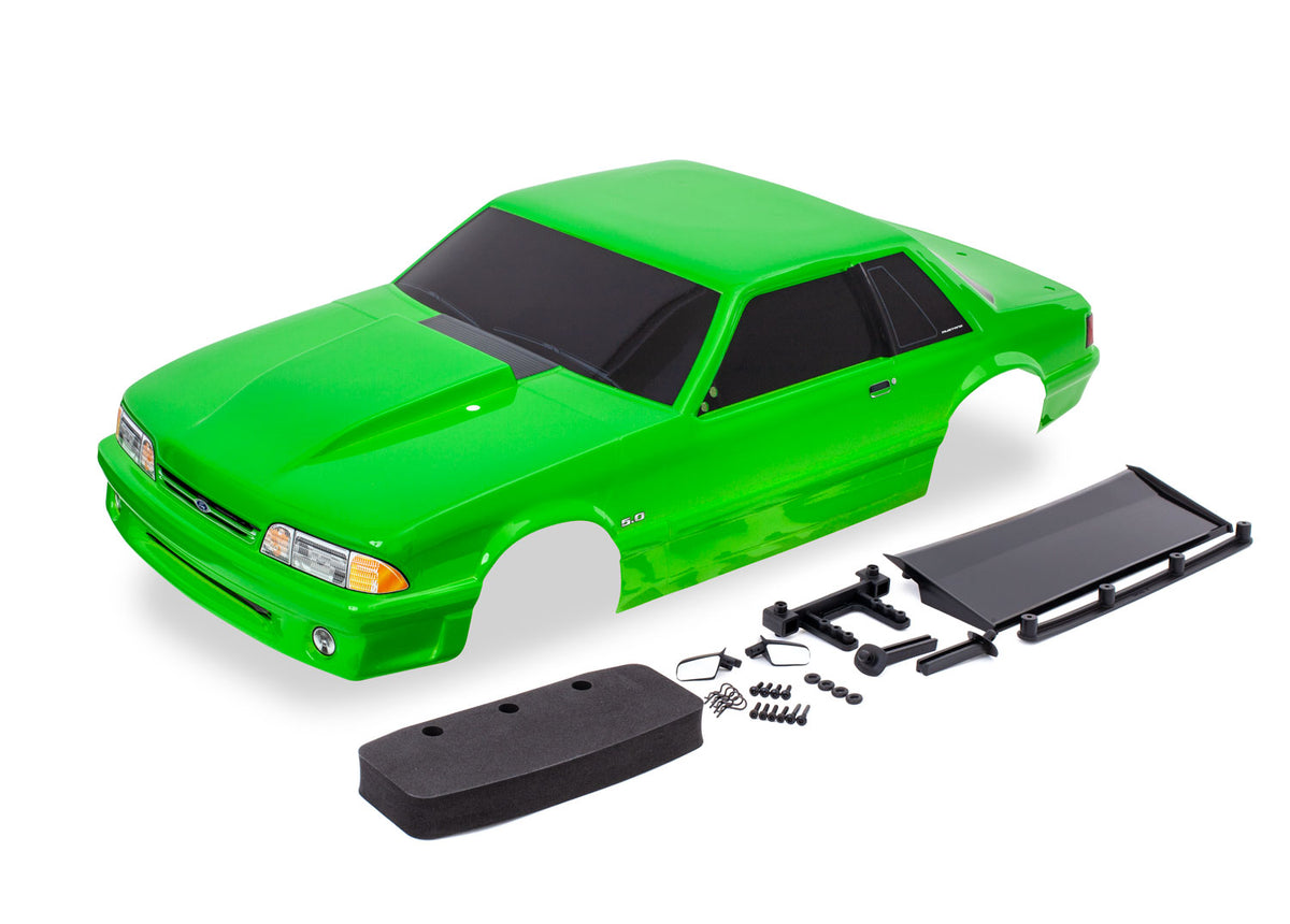 Traxxas 9421G — Traxxas 9421G Ford Mustang Drag Slash Green Body