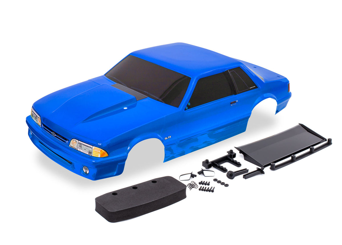 Traxxas 9421X — Traxxas 9421X Ford Mustang Drag Slash Blue Body