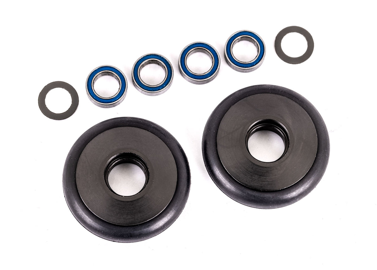 Traxxas 9461T — Traxxas 9461T Gray Aluminum Wheelie Bar Wheels & Bearings
