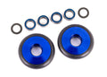 Traxxas 9461X — Traxxas 9461X Blue Aluminum Wheelie Bar Wheels & Bearings