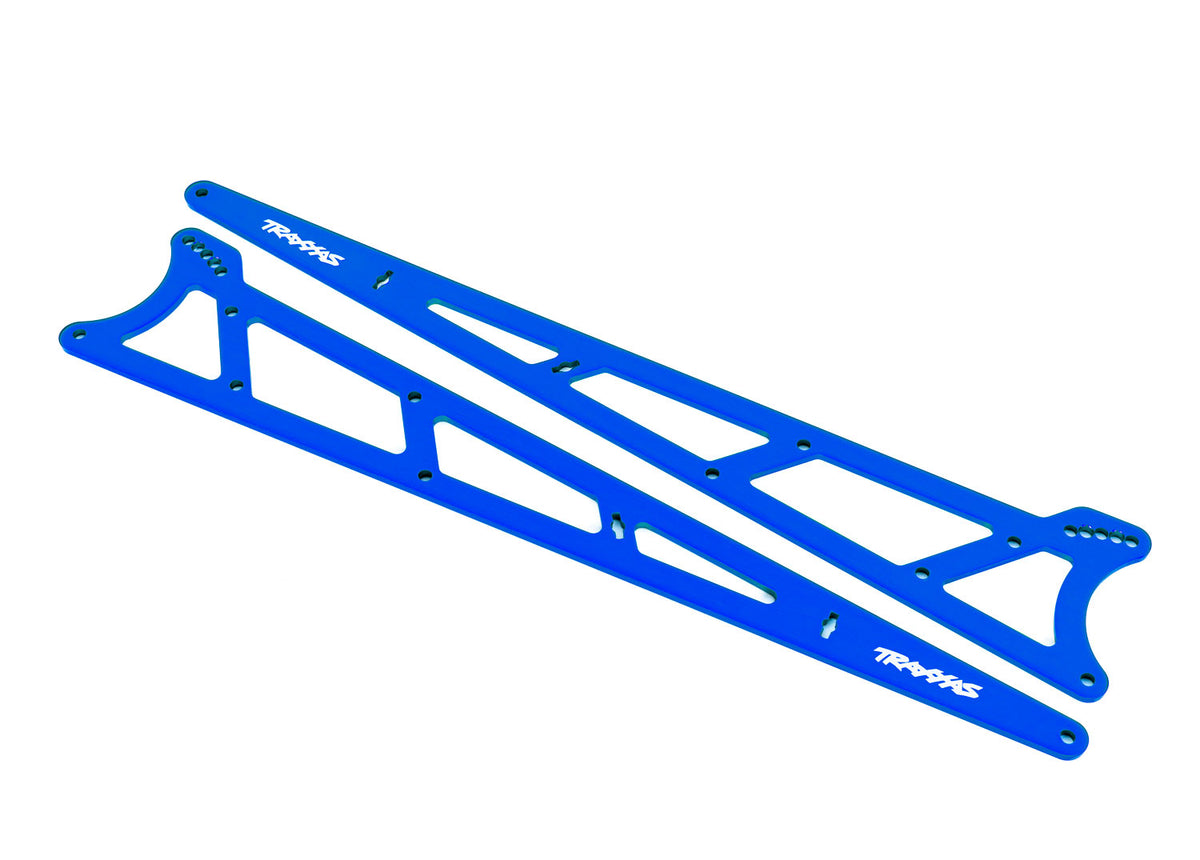 Traxxas 9462X — Traxxas 9462X Blue Aluminum Wheelie Bar Side Plates (2)