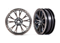 Traxxas 9472A — Traxxas 9472A Weld Satin Black Chrome Front Wheels (2)