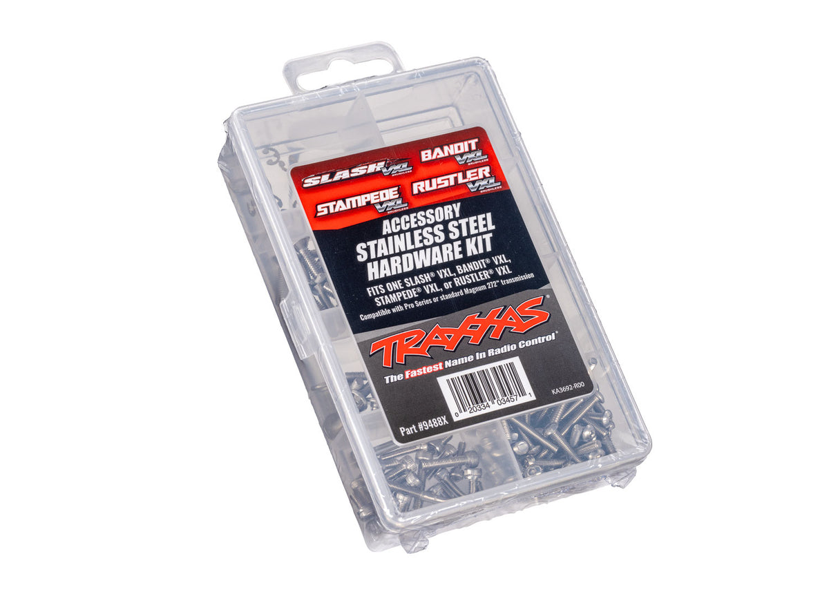Traxxas 9488X — Traxxas 9488X Stainless Hardware Kit for 2WD VXL Vehicles