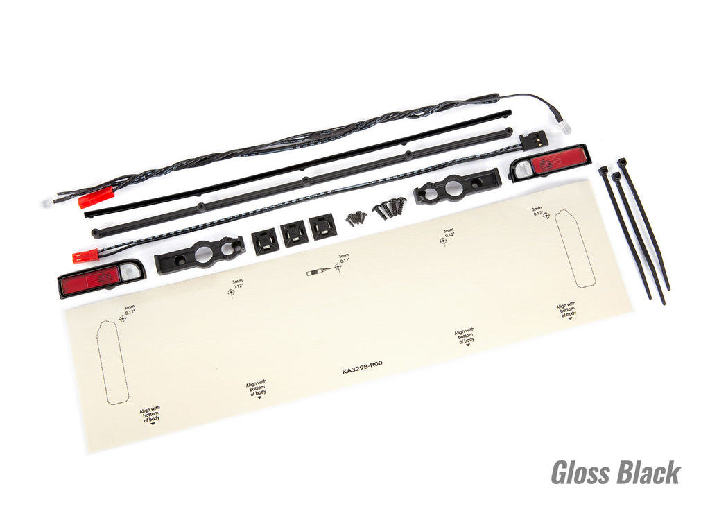 Traxxas 9497 — Traxxas 9497 Drag Slash Red LED Tail Lights with Black Trim