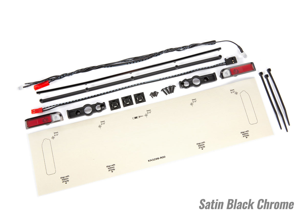 Traxxas 9497A — Traxxas 9497A Drag Slash Red LED Tail Lights w/ Satin Blk Trim
