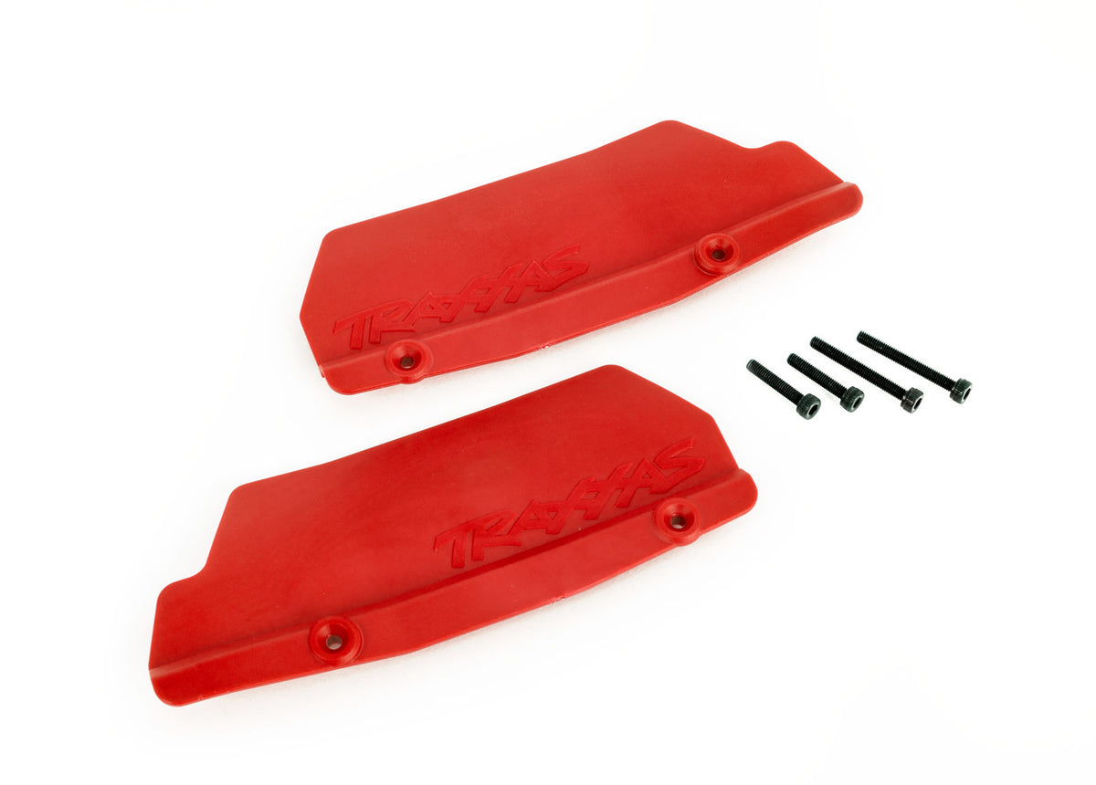 Traxxas 9519R — Traxxas 9519R Sledge Red Rear Mud Guards with Screws