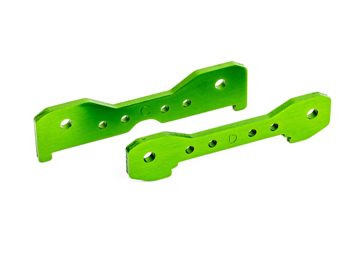 Traxxas 9528G — Traxxas 9528G Sledge Green 6061-T6 Aluminum Rear Tie Bars (2)