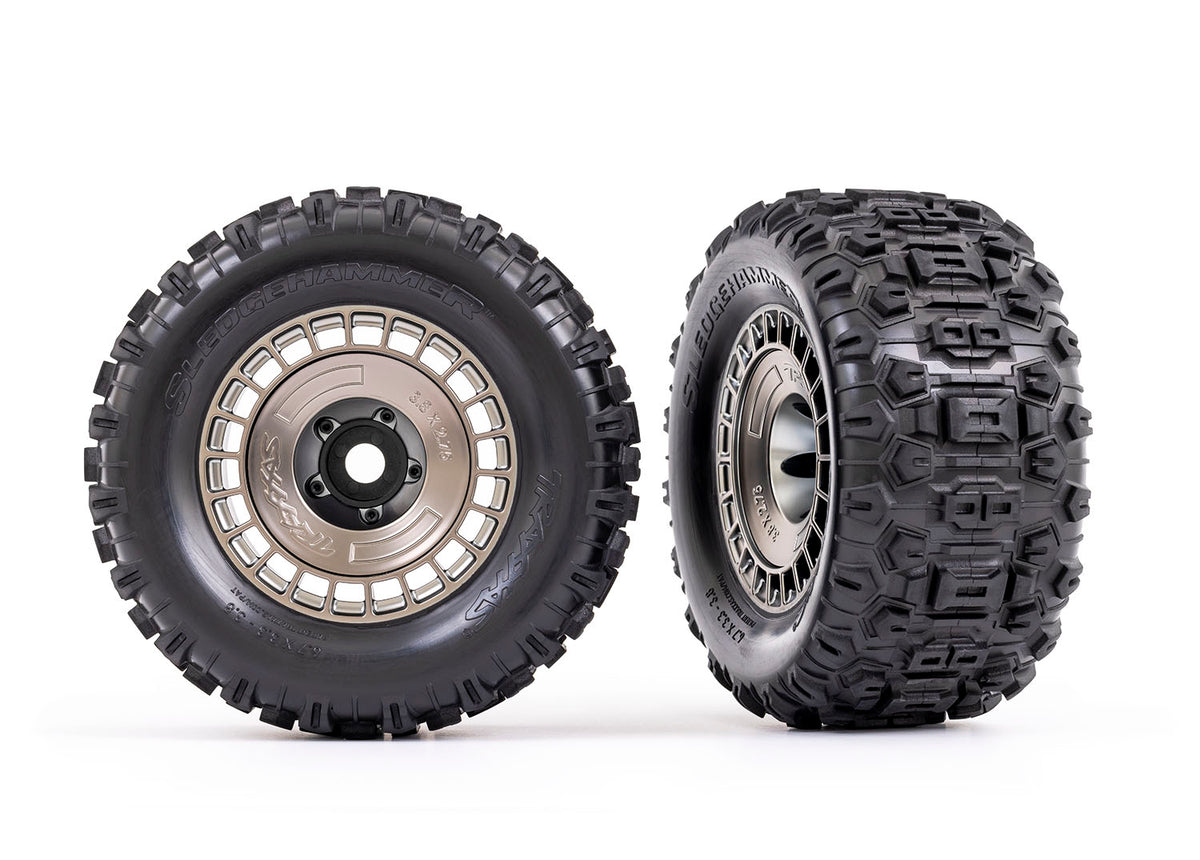 Traxxas 9572A — Traxxas 9572A 3.8" Modular Wheels & Sledgehammer Tires (2)