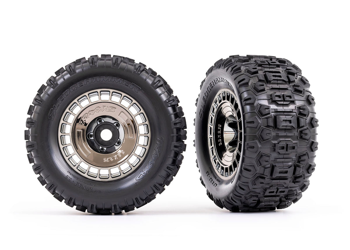 Traxxas 9572T — Traxxas 9572T 3.8" Modular Wheels & Sledgehammer Tires (2)