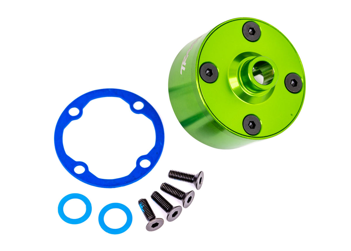 Traxxas 9581G — Traxxas 9581G Green Aluminum Differential Carrier & Hardware