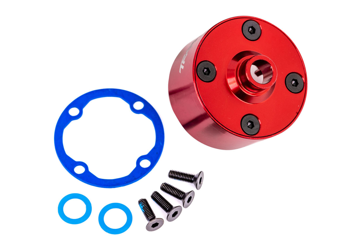 Traxxas 9581R — Traxxas 9581R Red Aluminum Differential Carrier & Hardware