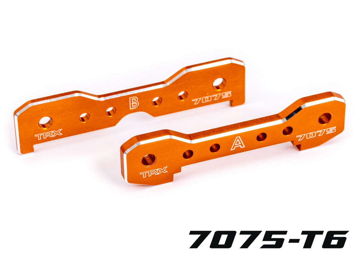Traxxas 9629T — Traxxas 9629T Sledge Orange 7075-T6 Aluminum Sledge Front Tie Bars