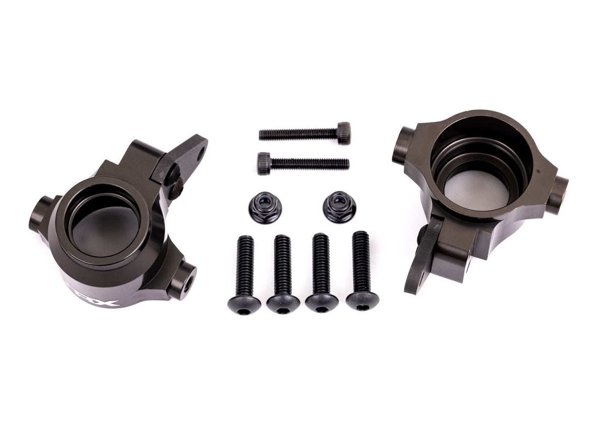 Traxxas 9635A — Traxxas 9635A Sledge Gray Aluminum Steering Blocks (L&R)