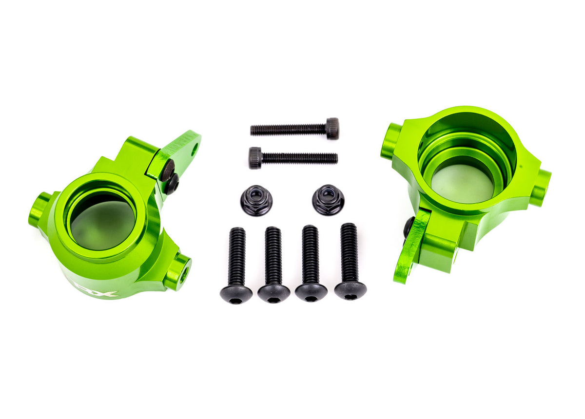 Traxxas 9635G — Traxxas 9635G Sledge Green Aluminum Steering Blocks (L&R)