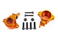 Traxxas 9635T — Traxxas 9635T Sledge Orange Aluminum Steering Blocks (L&R)
