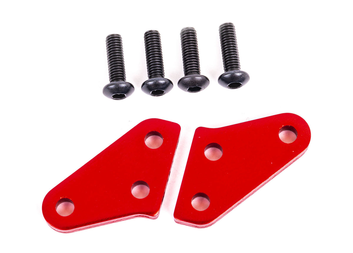 Traxxas 9636R — Traxxas 9636R Sledge Red Aluminum Steering Blocks Arms (L&R)