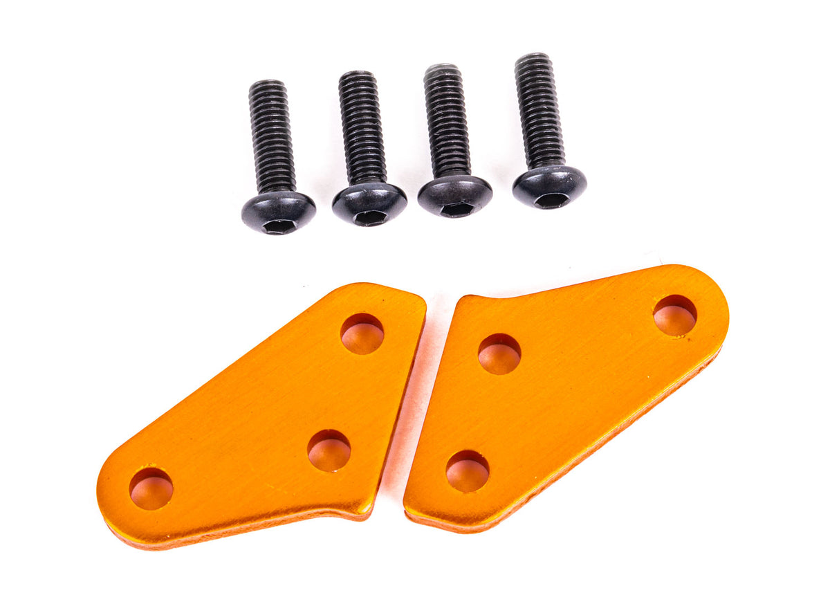 Traxxas 9636T — Traxxas 9636T Sledge Orange Aluminum Steering Blocks Arms (L&R)