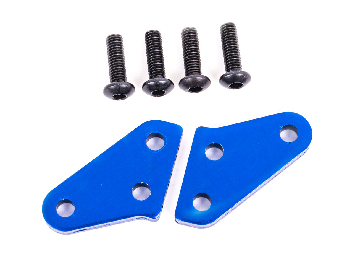 Traxxas 9636X — Traxxas 9636X Sledge Blue Aluminum Steering Blocks Arms (L&R)