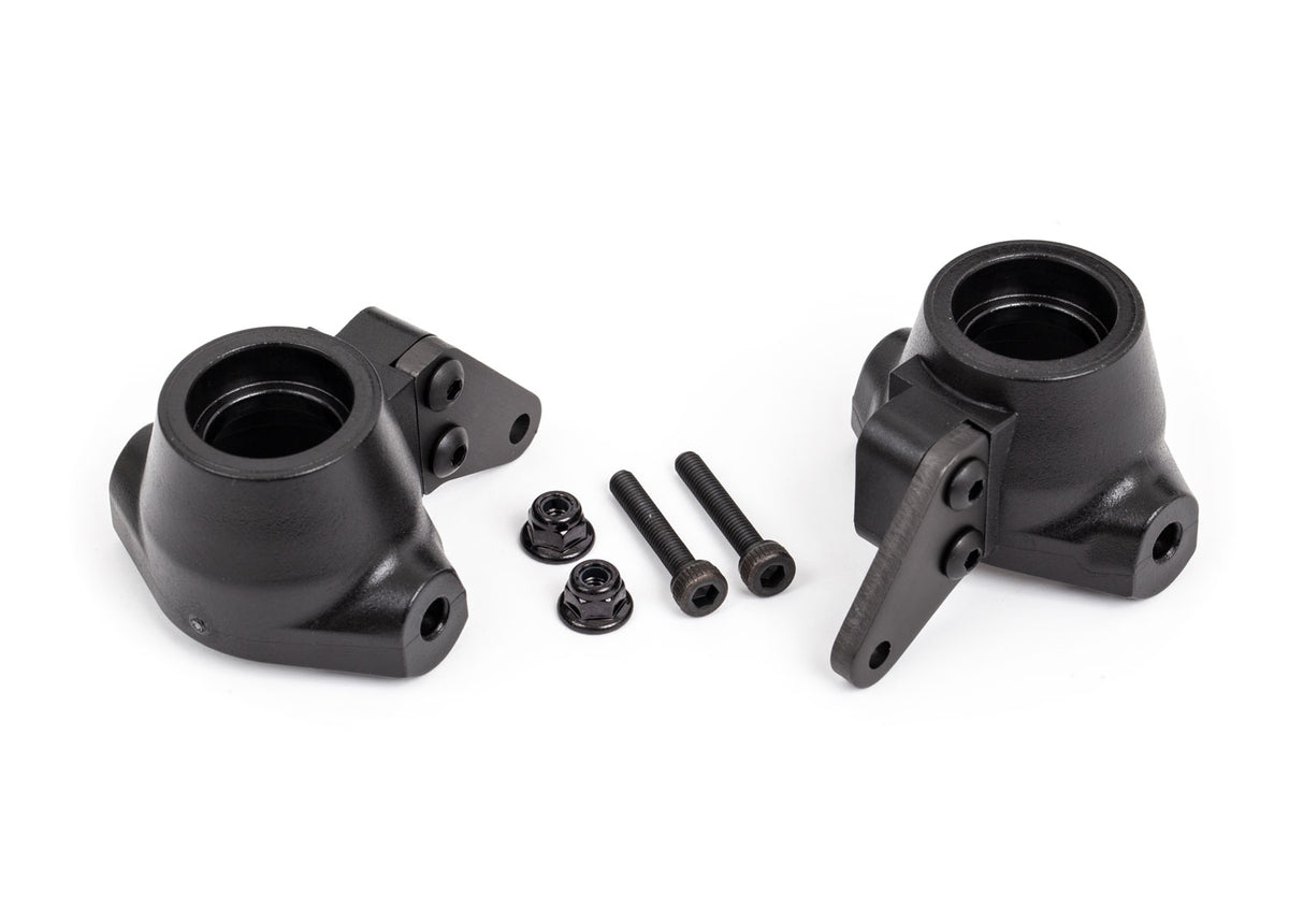 Traxxas 9637A — Traxxas 9637A Sledge Steering Blocks with Gray Aluminum Arms (L&R)