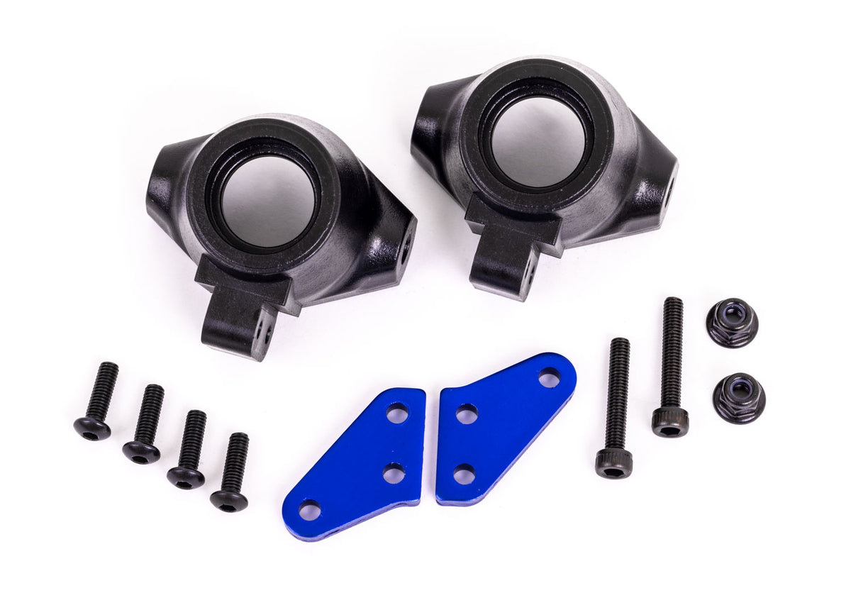 Traxxas 9637X — Traxxas 9637X Sledge Steering Blocks with Blue Aluminum Arms (L&R)