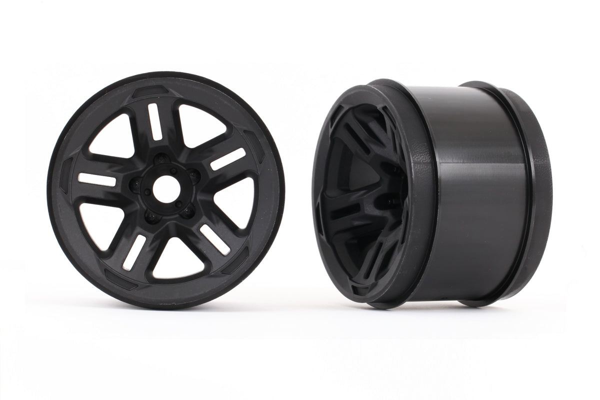 Traxxas 9671 — Traxxas 9671 3.8" Black 5-Spoke Wheels (2)